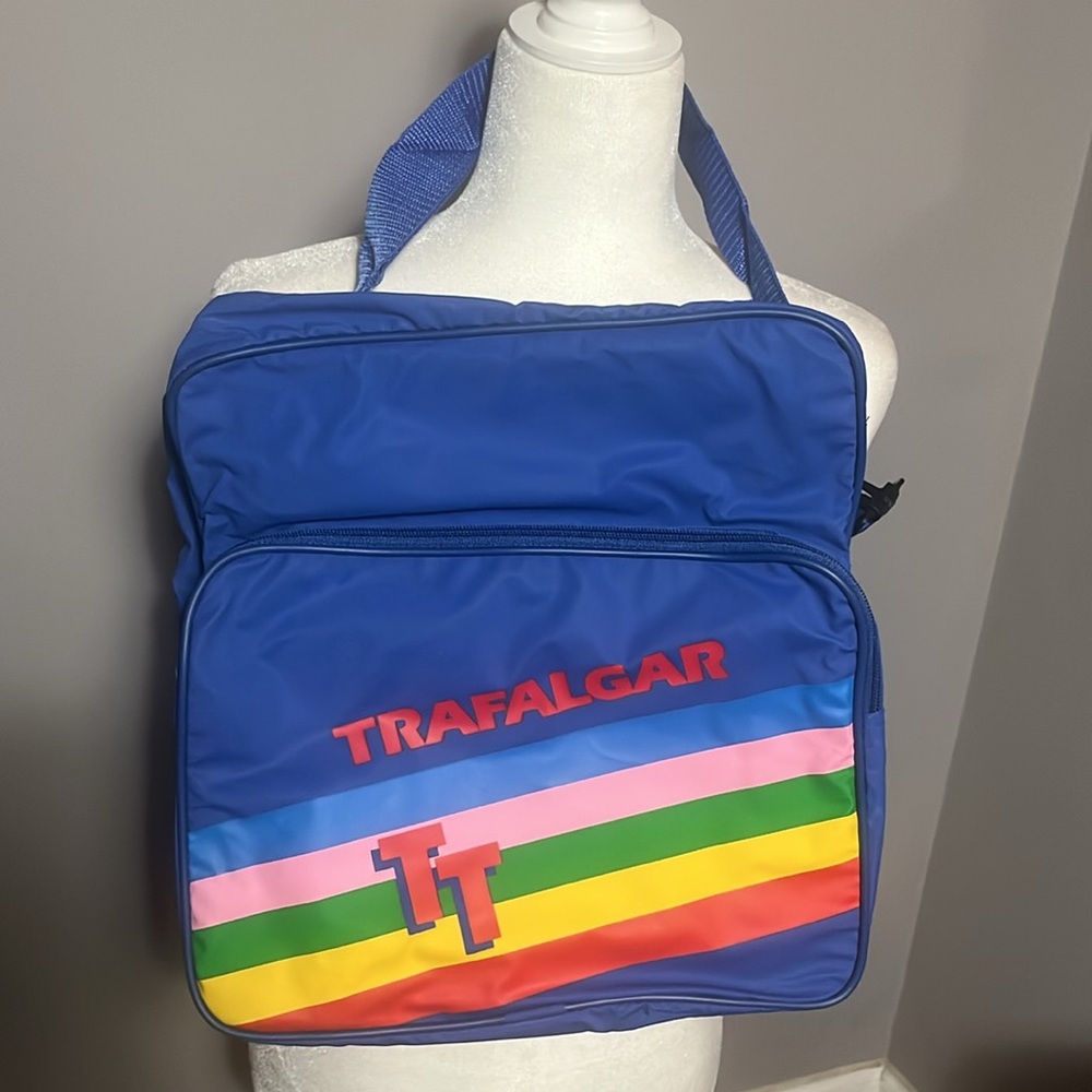 LAST CHANCE NEW Trafalgar Blue Multi Color Shoulder Hand Travel Bag